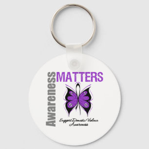 Awareness Matters Domestic Violence Keychain