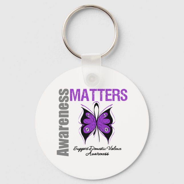 Awareness Matters Domestic Violence Keychain (Front)