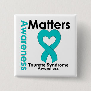 Awareness Matters Tourette Syndrome 2 Inch Square Button