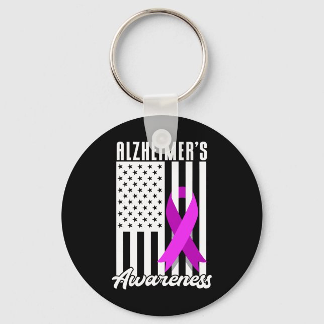 Awareness Memories Heimer’s Awareness  Keychain (Front)