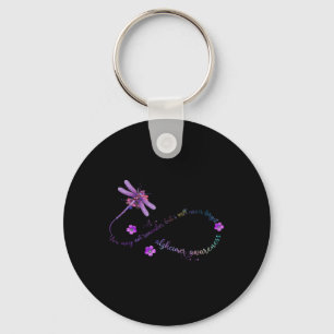 Awareness Month 2022 Dragonfly Remember Women Men  Keychain