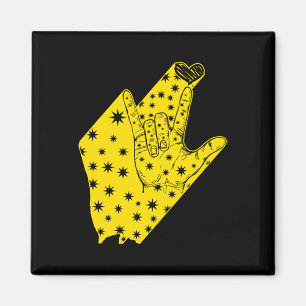 Awareness Month Asl Language Support I Love You Ha Magnet