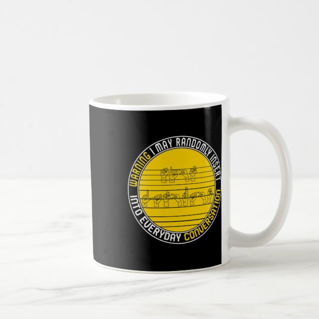 Awareness Month Asl Randomly Insert Love Deaf Comm Coffee Mug (Right)
