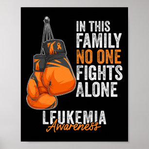 Awareness Month Boxing Gloves Orange Ribbon Poster