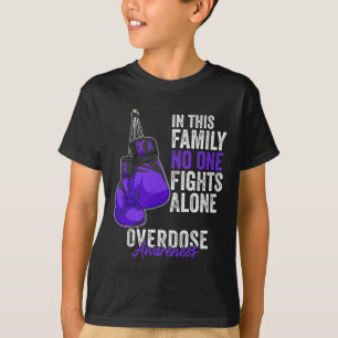Awareness Month Boxing Gloves Purple Ribbon T-Shirt