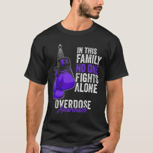 Awareness Month Boxing Gloves Purple Ribbon T-Shirt