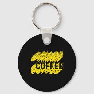 Awareness Month Coffee Asl Lover Trendy Love Deaf Keychain