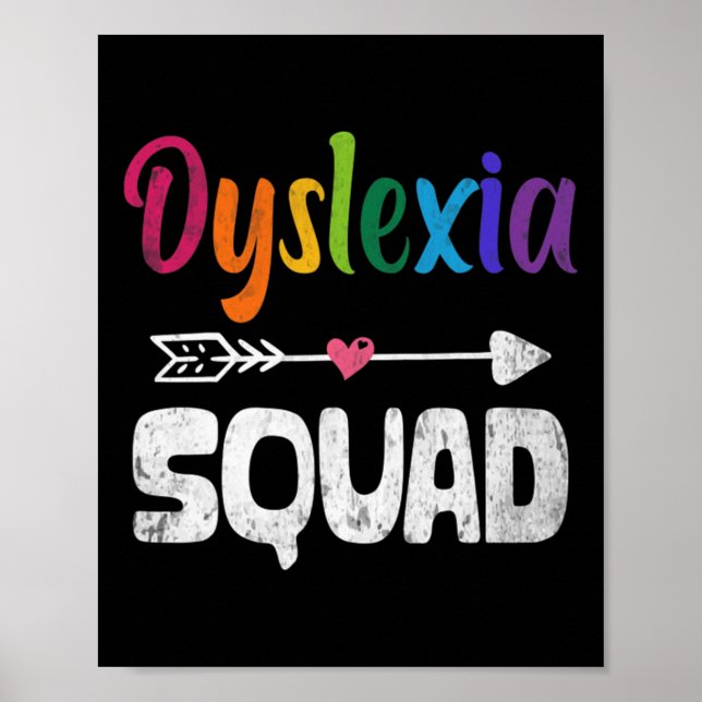 Awareness Month Dyslexia Teacher Therapist  Poster (Front)