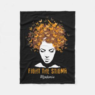 Awareness Month Fight The Stigma Women's Vintage  Fleece Blanket