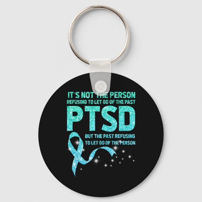 Awareness Month Let Go Support Veterans Mental Hea Keychain (Front)