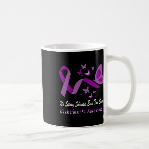 Awareness Month Purple Ribbon I Wear Purple  Coffee Mug