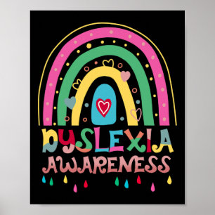 Awareness Month Rainbow Boho Cute Graphic  Poster