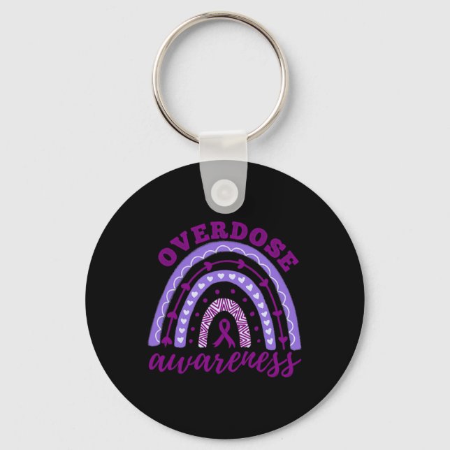 Awareness Month Rainbow  Keychain (Front)
