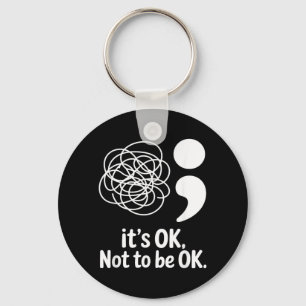 Awareness Month September Mental Awareness Design Keychain