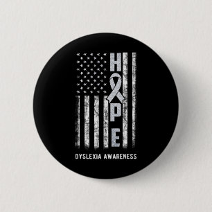 Awareness Month Shirt Silver Ribbon Usa Flag 2 Inch Round Button