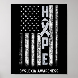 Awareness Month Shirt Silver Ribbon Usa Flag  Poster