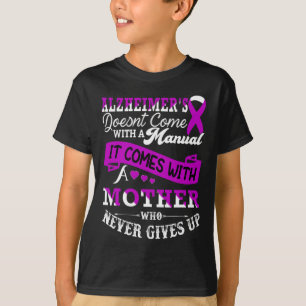 Awareness Mother Support Heimer Warrior Mom  T-Shirt