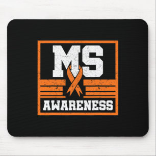 Awareness Multiple Sclerosis Orange Autoimmune Dis Mouse Pad