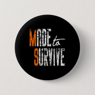 Awareness - Multiple Sclerosis Warrior 2 Inch Round Button
