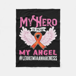 Awareness My Hero Is Now My Angel  Fleece Blanket