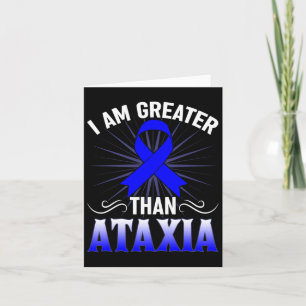 Awareness Neurological Sign Hemiataxia Blue Ribbon Card