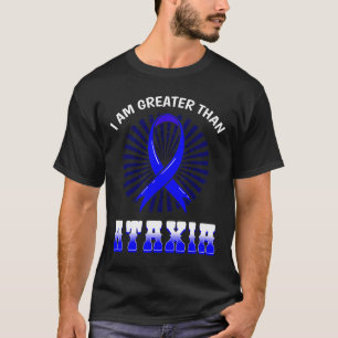 Awareness Neurological Sign Hemiataxia Blue Ribbon T-Shirt
