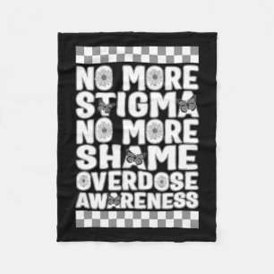 Awareness Not More Stigma Not More Shame Floral Bu Fleece Blanket
