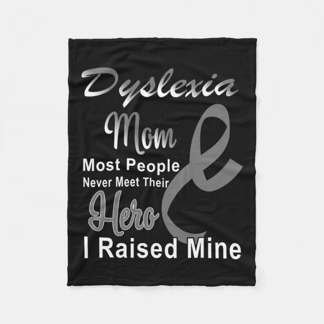 Awareness October Silver Ribbon Mom Support  Fleece Blanket (Front)