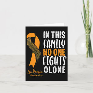 Awareness Orange Ribbon Cancer Survivor Gift  Card
