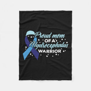 Awareness Proud Mom Of A Hydrocephalus Warrior Fleece Blanket