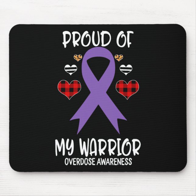 Awareness Proud Of My Warrior  Mouse Pad (Front)