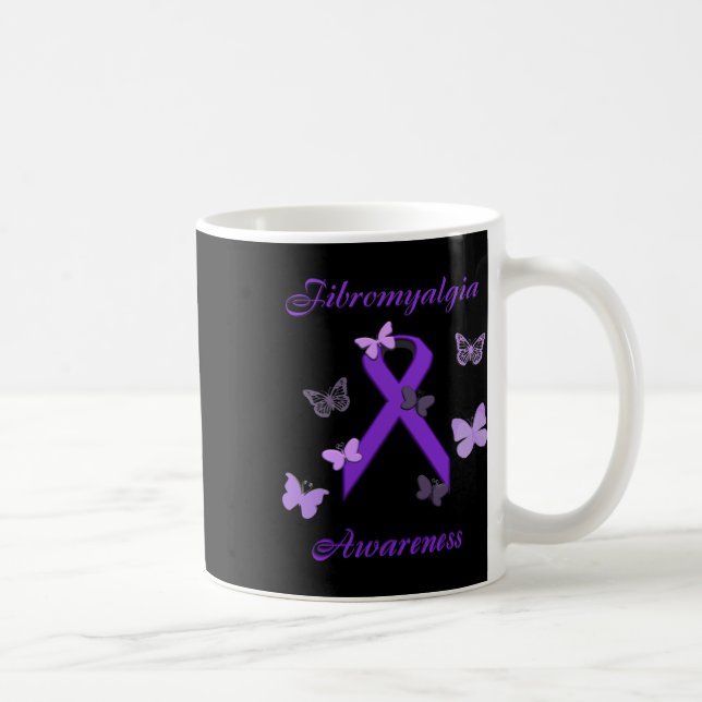 Awareness Purple Invisible Illness  Coffee Mug (Right)