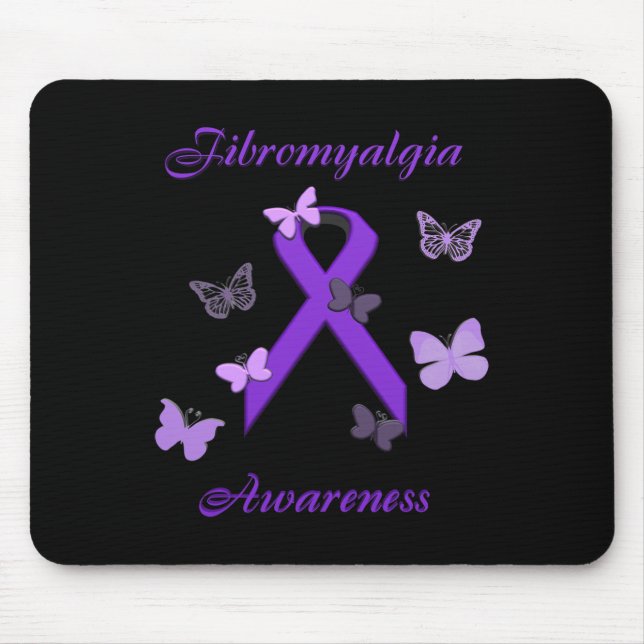 Awareness Purple Invisible Illness  Mouse Pad (Front)