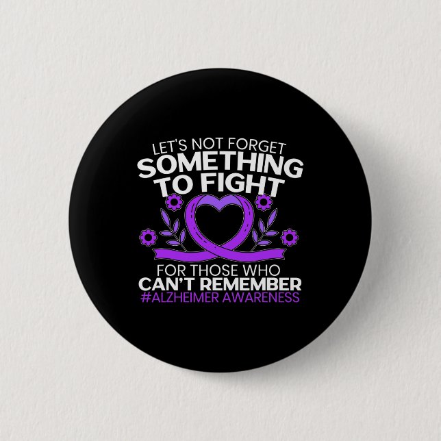 Awareness Purple Ribbon 2  Inch Round Button (Front)