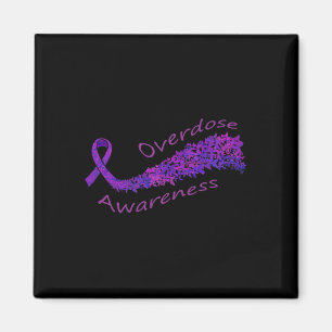 Awareness Purple Ribbon Butterfly Gift Magnet