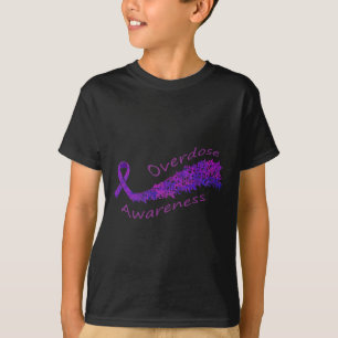 Awareness Purple Ribbon Butterfly Gift  T-Shirt