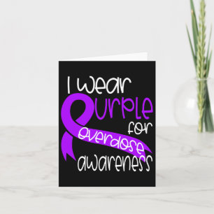 Awareness Purple Ribbon Drug Addiction 2  Card
