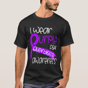 Awareness Purple Ribbon Drug Addiction 2 T-Shirt