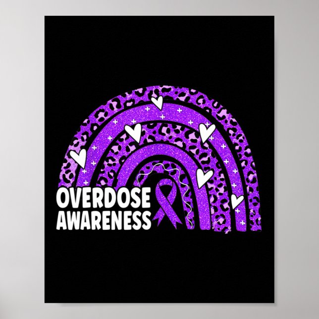 Awareness Purple Ribbon Drug Addiction Na Aa 1  Poster (Front)