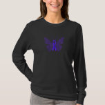 Awareness Purple Ribbon  Fight Hope Cure Butterfly T-Shirt<br><div class="desc">Awareness Purple Ribbon  Fight Hope Cure Butterfly</div>