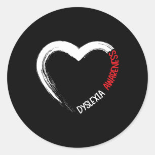 Awareness Reading Disorder Learning Disability 1 Classic Round Sticker