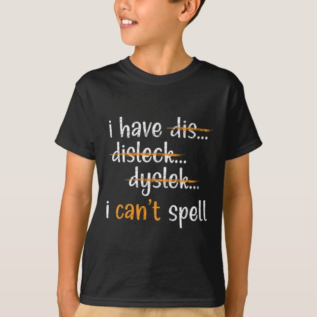 Awareness Reading Disorder Learning Disability 5  T-Shirt (Front)