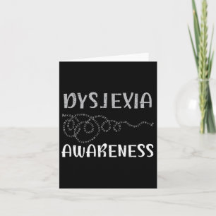 Awareness Reading Disorder Learning Disability 6  Card