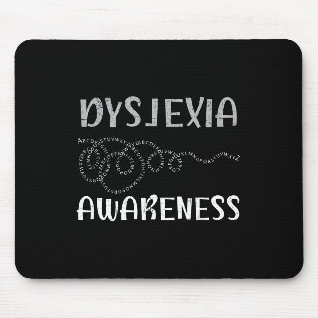 Awareness Reading Disorder Learning Disability 6  Mouse Pad (Front)