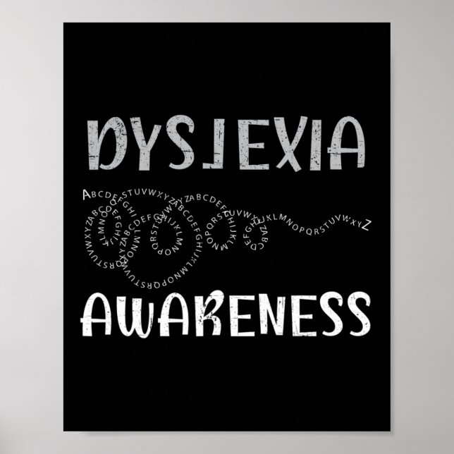 Awareness Reading Disorder Learning Disability 6  Poster (Front)