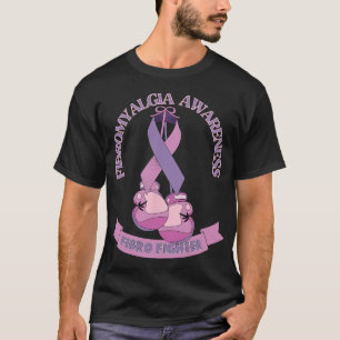 Awareness Ribbon Boxing Gloves Fibro Fighter T-Shirt
