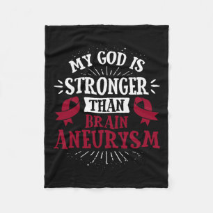 Awareness Ribbon - Brain Aneurysm Fleece Blanket