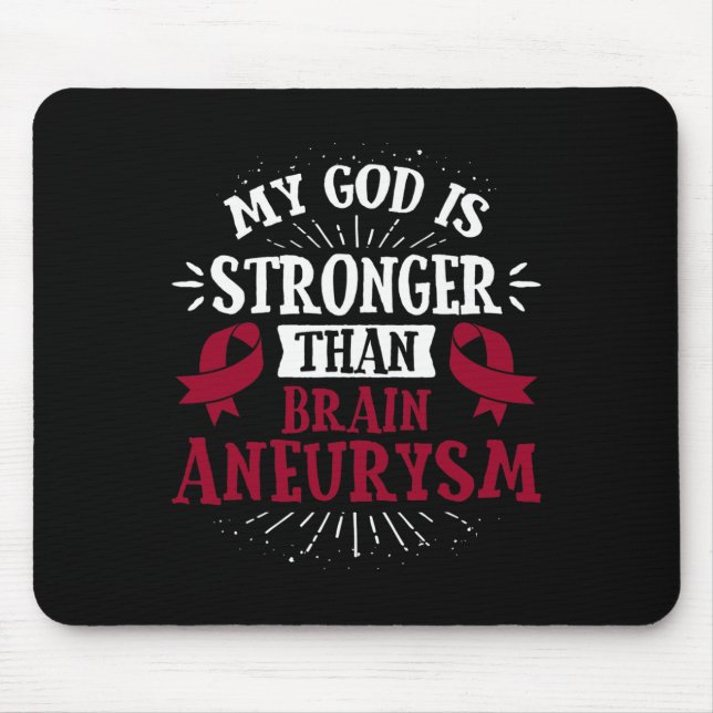 Awareness Ribbon - Brain Aneurysm  Mouse Pad (Front)