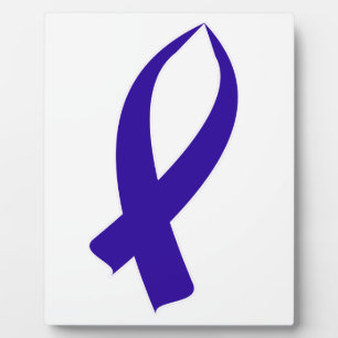 Awareness Ribbon (Dark Blue) Plaque