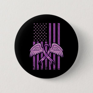 Awareness Ribbon Flag 2  Inch Round Button
